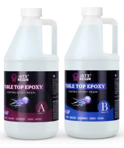 Epoxy Resin Coating Set 3,78L – Zelfnivellerend & Krasbestendig – LET'S RESIN