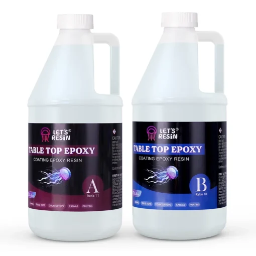 Epoxy Resin Coating Set 3,78L – Zelfnivellerend & Krasbestendig – LET'S RESIN