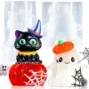 Halloween-Resin-Mallen-Set-Schattige-Spook-&-Zwarte-Kat-op-Pompoen