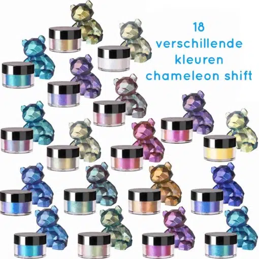 LETS-Resin-Chameleon-Mica-Powder-18-Kleuren-Kleurverschuivend-Pigment