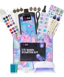 UV Resin Sieraden & Sleutelhanger Kit – Compleet DIY Pakket met UV Lamp, Mallen & Accessoires – LET'S RESIN