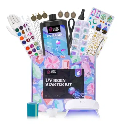 UV Resin Sieraden & Sleutelhanger Kit – Compleet DIY Pakket met UV Lamp, Mallen & Accessoires – LET'S RESIN