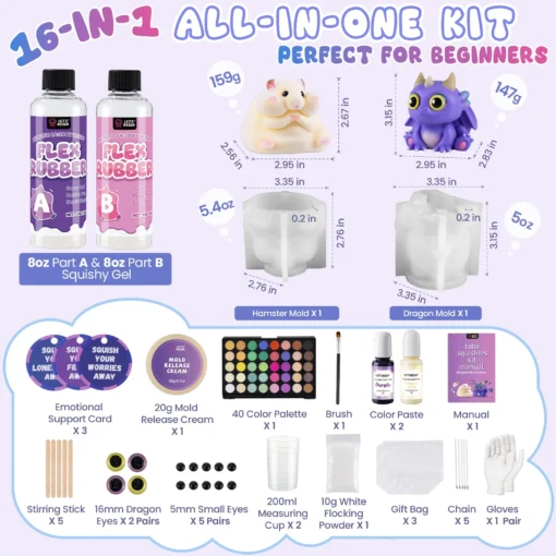 lets-resin-Squishy-stressbal-hamster-en-draak-inhoud