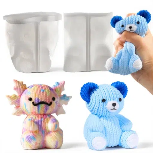 Haak-/crochet textuur siliconen mal voor unieke squishy en resin creaties