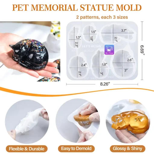 Lets-Resin-Cat-Dog-Resin-Molds-sizes