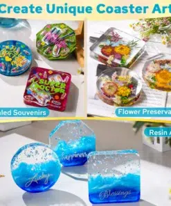 Alternative view of Extra Diepe Onderzetter Mal Epoxy – 3-in-1 Resin Coaster Mallen