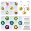 Flower-Alphabet-Keychain-Resin-Molds