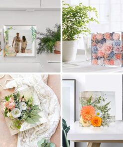 Alternative view of Large Square Resin Mold – Grote Vierkante Siliconen Mal voor Bloemen in Epoxy