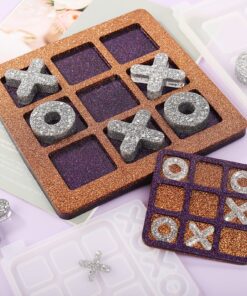 Alternative view of Boter Kaas en Eieren Mal Epoxy – Tic Tac Toe Resin Mal Set (2 Formaten)